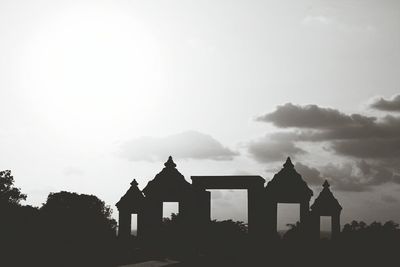 View of temple against sky