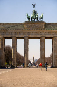 Brandenburger gate without visitors 