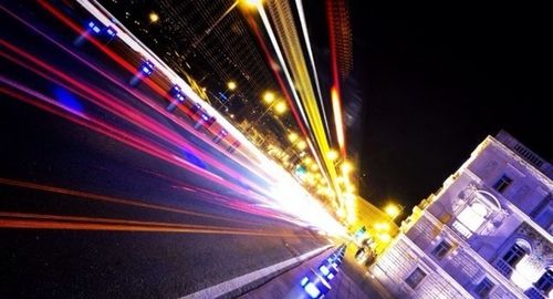 Blurred motion of blurred motion of building