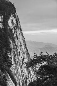 Scenic view of rocky mountains against sky