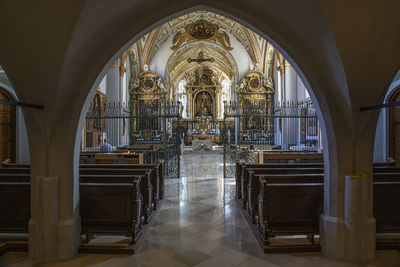 Interior of church