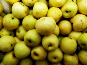 Full frame shot of fruits in market