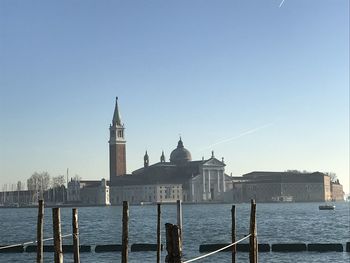 View of church at waterfront