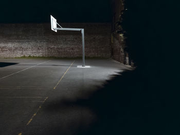 View of basketball hoop