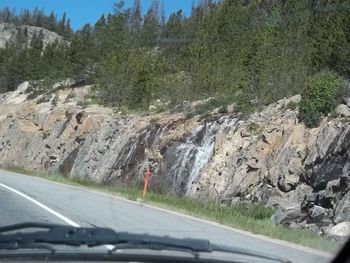 Road passing through mountain