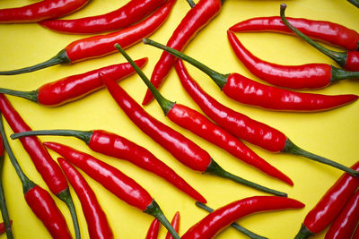 Close-up of red chili peppers