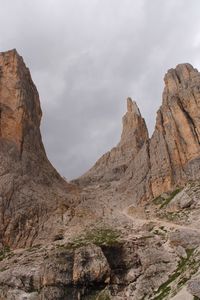 Scenic view of rocky mountains against sky