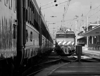 Train on railroad track