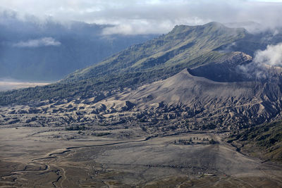 Pura luhur poten temple and mount bromo, java, indonesia