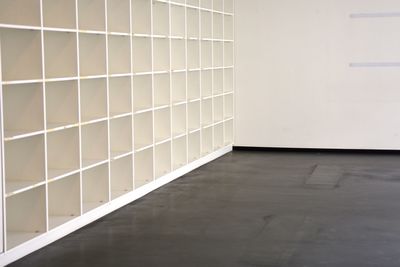 Empty shelf in room