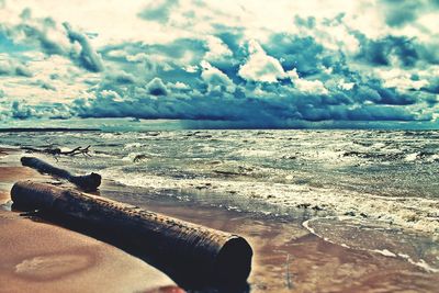 Scenic view of sea against sky