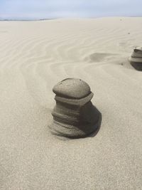 Scenic view of sandy beach