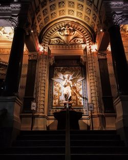 Low angle view of statue