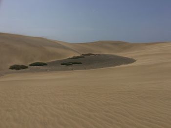 Scenic view of desert against sky