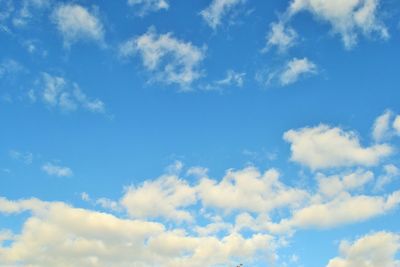 Low angle view of cloudy sky