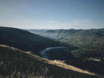 Morning in mountains