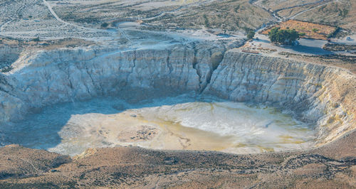 Volcanic crater stefanos in the lakki valley of the island nisyros greece