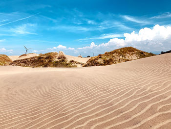 Scenic view of desert against sky