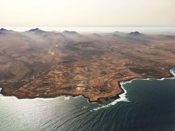 Aerial view of fuerteventura island