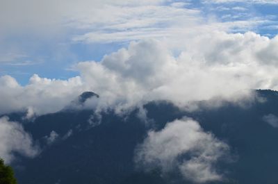 Low angle view of clouds in sky