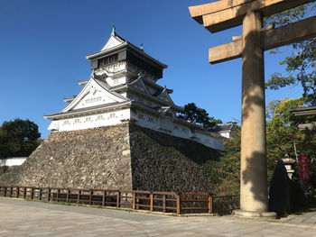 Low angle view of building against sky