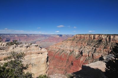 Scenic view of rocky mountains