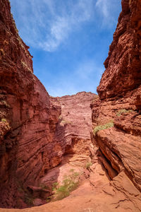 Rock formations at mountain