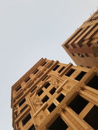 Low angle view of building against clear sky