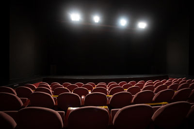 Empty seats in theater