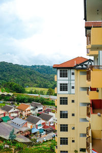 View from balcony of an apartment at brinchang, pahang, malaysia.