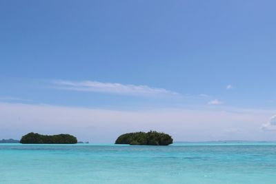 Scenic view of calm sea against sky