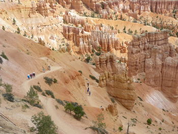 Aerial view of a desert