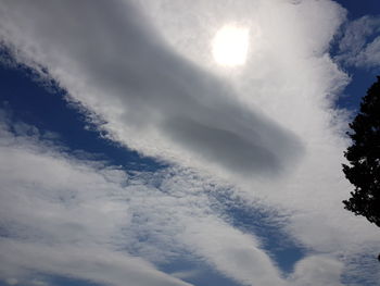 Low angle view of clouds in sky