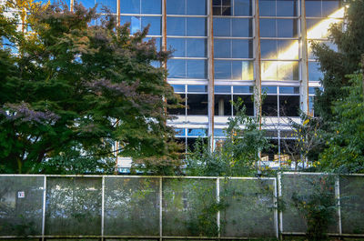 Built structure with trees in background