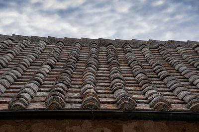 Low angle view of built structure against sky