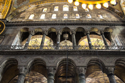 Low angle view of historical building