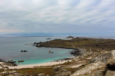 Scenic view of sea against sky