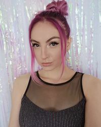 Portrait of beautiful young woman