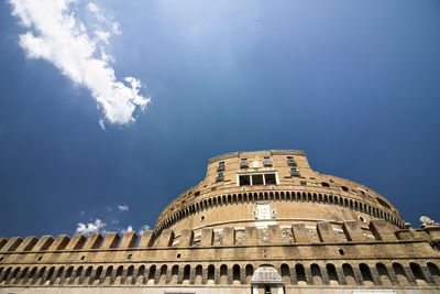 Low angle view of historical building against sky