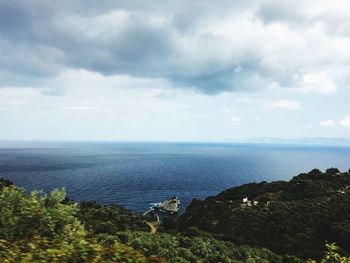 Scenic view of sea against sky