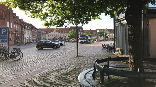 Bicycle on street in city