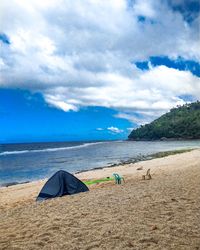 At hermits cove beach