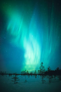 Scenic view of sky at night