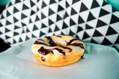 Close-up of dessert on table