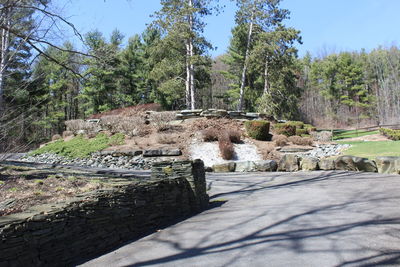 Built structure with trees in background