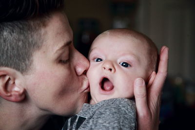 Close-up portrait of a baby