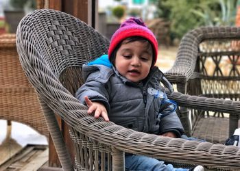 Boy in playground