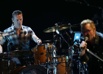 Man playing at music concert