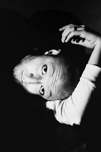 Close-up portrait of cute boy