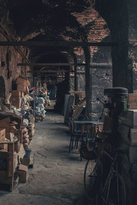 Group of people at an abandoned room